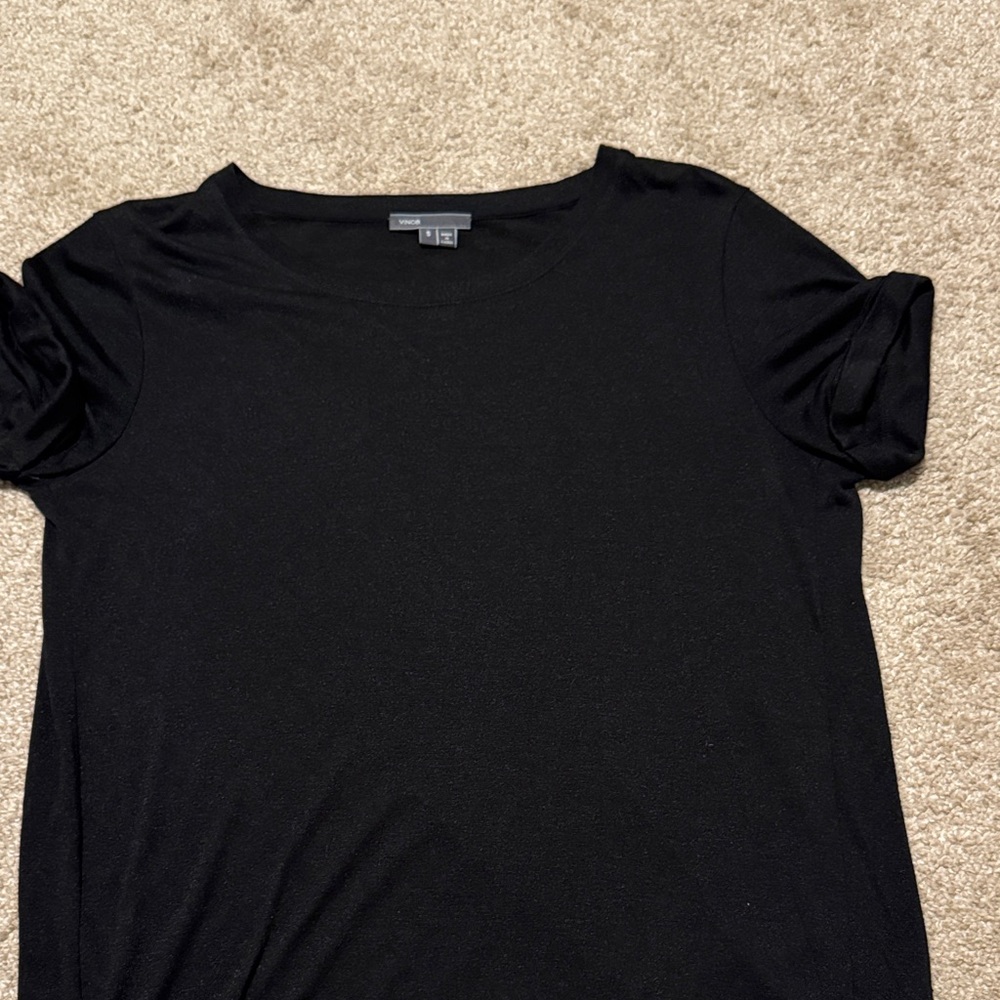 Vince Black Short Sleeve Tee